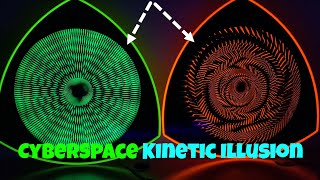 Cyberspace Blacklight Reactive Kinetic Optical Illusion Toy Gadgetify