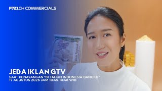 Download lagu GTV Commercial Break during 81 Years of Indonesia Rising Broadcast 08/17/2026 (10:45 AM WIB)