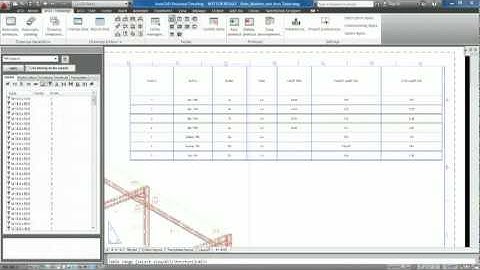 AutoCAD Structural Detailing 2012: Enhanced Tables | MAPData