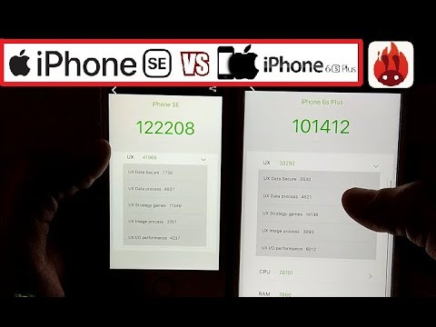 Iphone Se Vs Iphone 6s Plus Antutu Benchmark Speed Test Comparison 18 Youtube