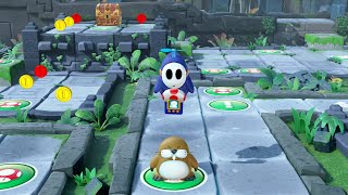 Super Mario Party Partner Party #2033 Domino Ruins Monty Mole & Pom Pom vs Goomba & Shy Guy