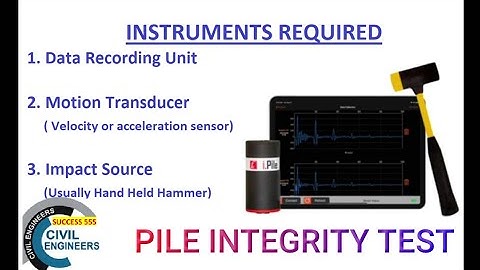 Pile Integrity Test PIT Methodology & Live step by step procedure
