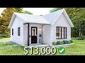 7x9 meters modern small house design  2 bedrooms cabin house tour  tiny house living