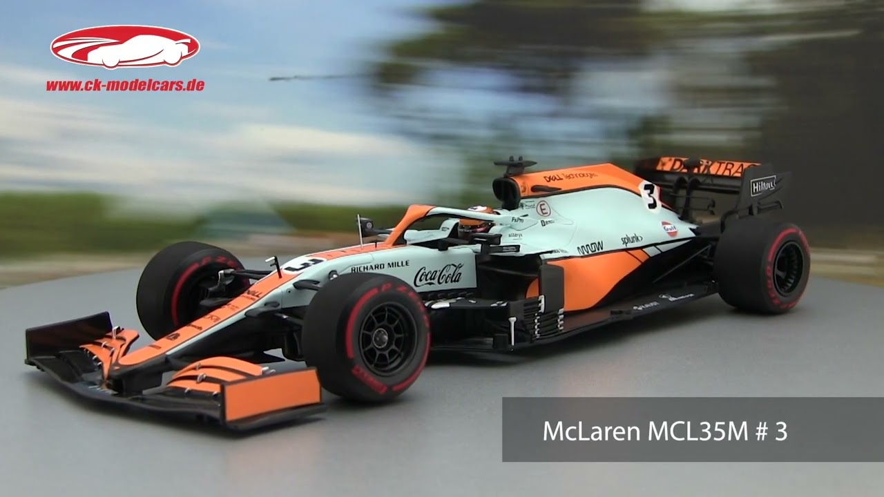 Minichamps 1:18 Daniel Ricciardo McLaren MCL35M Gulf #3 モナコ GP