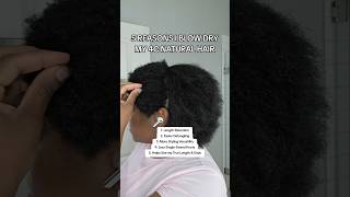 🔥5 REASONS I BLOW DRY MY 4C NATURAL HAIR