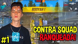 EM BUSCA DO MESTRE NO NOVO MODO RANQUEADO DO FREEFIRE! *contra squad* #1