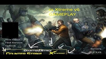 Counter Strike Xtreme V6 Gameplay ( Only With Bots ) .