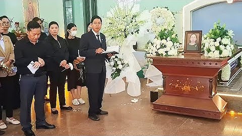 Tang lễ bà maria (phan thị lệ chi) gia đình tiếc thương đưa tiễn tại hoa viên BD .