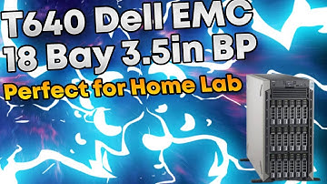 Dell EMC PowerEdge T640 18x 3.5 Hard Drives Bays HomeLab Home Lab TrueNAS Unraid VMware ESXi Hyper-V