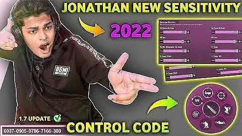 JONATHAN NEW SENSITIVITY 2022🔥 WITH SENSI** CODE || AND TRAINING DRILLS 2021 BEST GYROSCOPE SENSITY