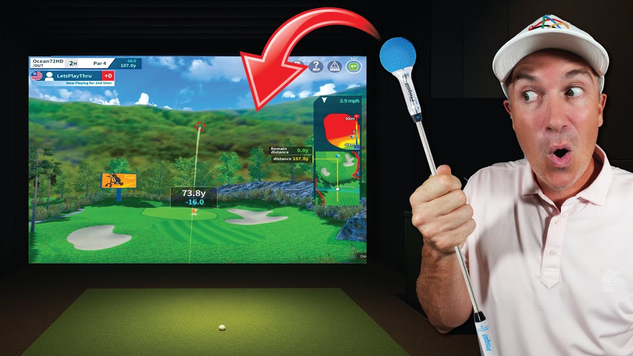 World's SMALLEST & CHEAPEST Golf Simulator - YouTube