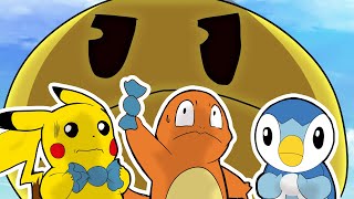 Pacman Vs My Favorite Pokemon, Charmander And Pikachu 2D