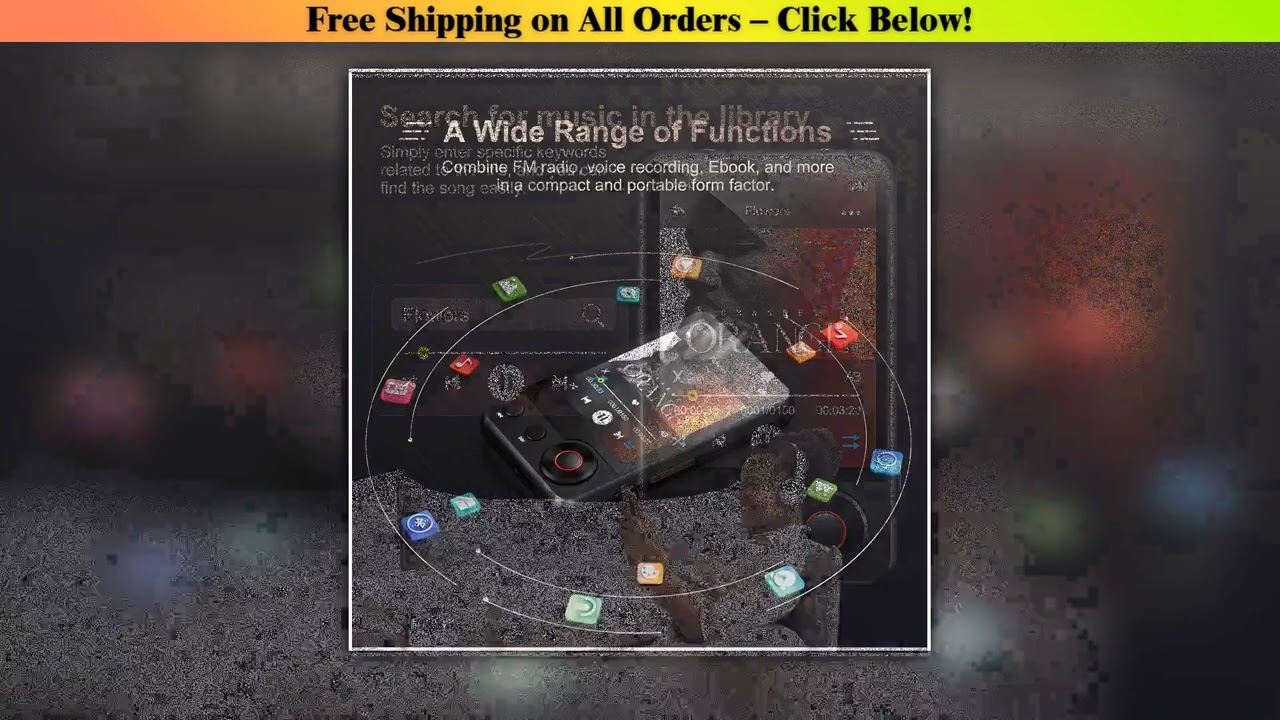 MECHEN 128GB MP3 Player with Bluetooth 5.3, 2.4 Portable Full Touchscreen Music Player with