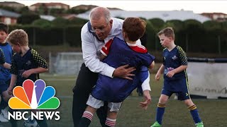 Watch: Australian Prime Minister Accidentally Tackles Child To Ground In Soccer Game