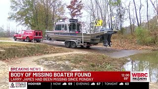 Body of missing boater found in west Alabama