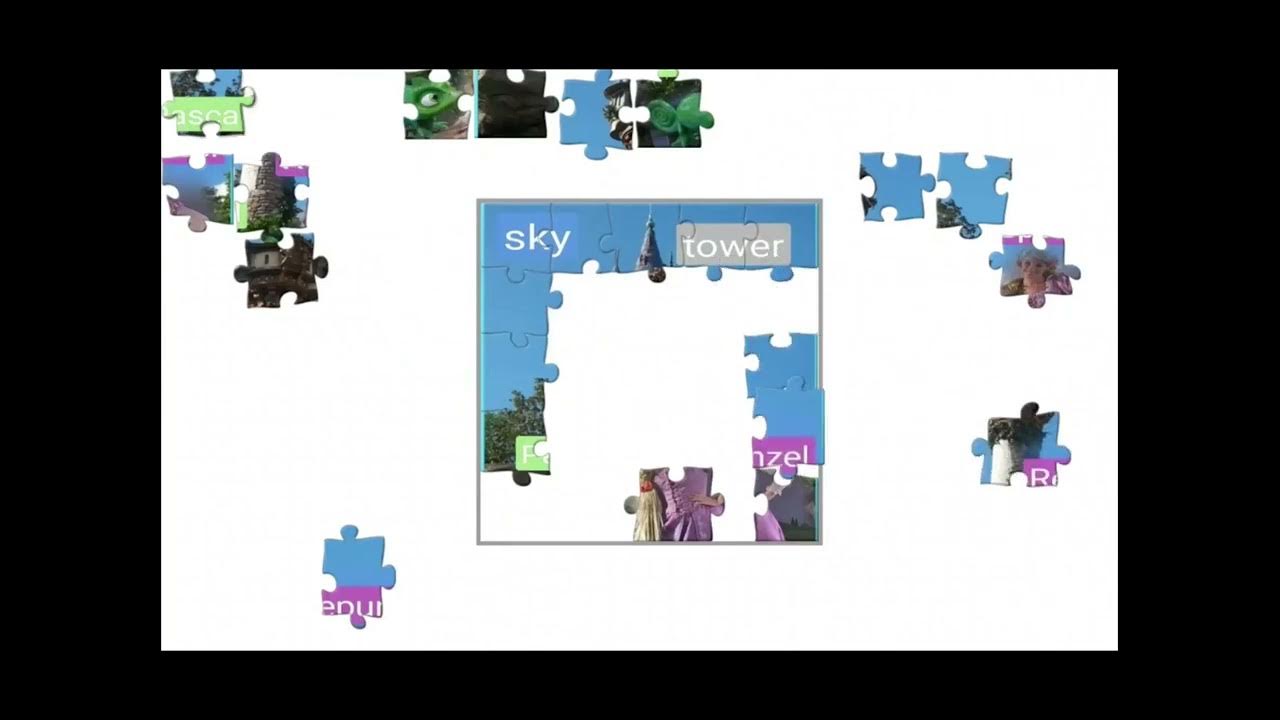 Repunzel Reading Jigsaw Puzzle Completion Great for Transitions ADHD