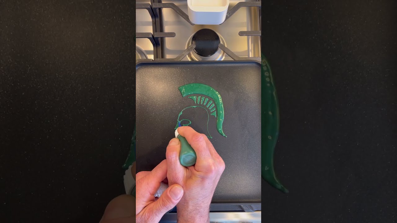 MSU Spartans logo #fyp #msu #michiganstateuniversity #spartans #pancakeart #logo