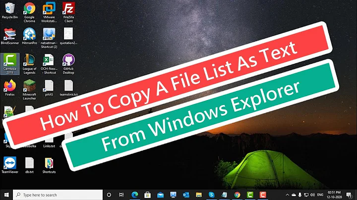 How To Copy A File List As Text From Windows Explorer