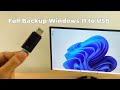 How to full backup Win 11 to USB drive