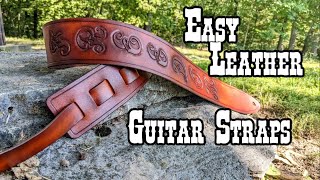 Making a simple leather guitar strap