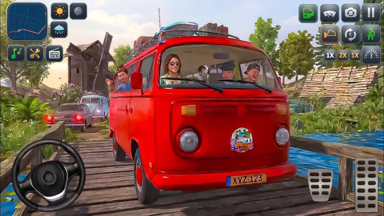 Realistic Offroad VAN Driving Game:Ultimate City Van Simulator Android Gameplay-Pick & Drop Missions