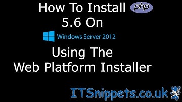 How To Install PHP On Windows Server 2012 Using Web Platform Installer (#php, #itsnippetscouk)