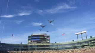 Flyover V22 Osprey Packers vs Cowboys 10/16/16 Lambeau Field