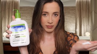 ASMR UPPER BODY AND FACE MASSAGE | Lotion Sounds, Hand Movements, Personal Attention...
