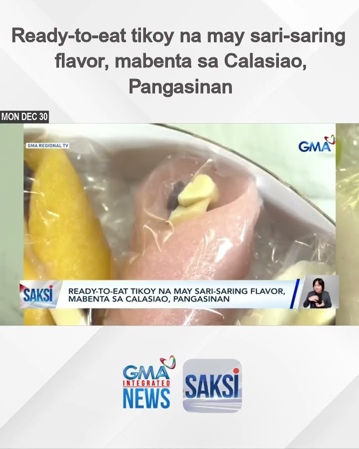 Ready-to-eat tikoy na may sari-saring flavor, mabenta sa Calasiao, Pangasinan | Saksi