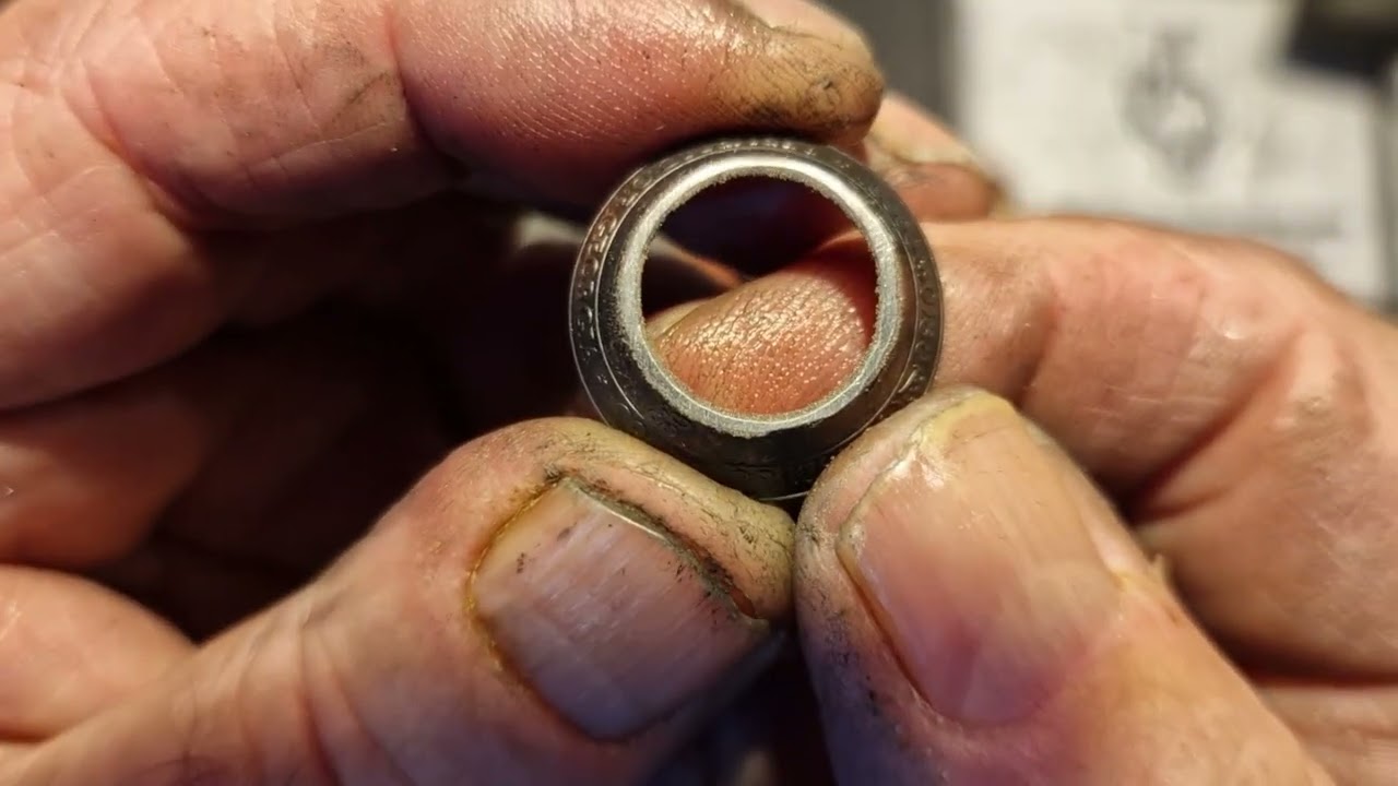 How to Make a Coin Ring from a Georgian 20 Tetri | DIY Stainless Steel Ring Making