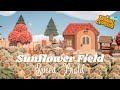 Sunflowers In Animal Crossing?! Sunflower Field Speed Build! // Animal Crossing New Horizons