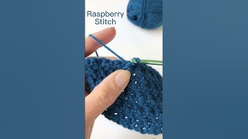 Crochet Stitch Tutorial: Raspberry Stitch #crochet #shortscrochet #crochettutorial