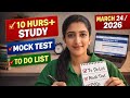 10+ Hours Study Challenge 🔥 | Bank Aspirant Life | Mock Test + Revision ✔️