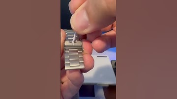 How to adjust Casio watch chain strap lock