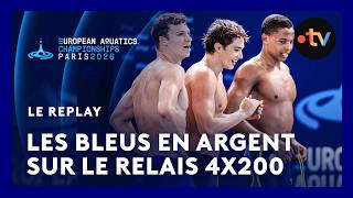 Grâce À Un Énorme Léon Marchand, La France En Argent Sur Le Relais 4X200M