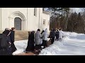 Погребение схимонахини Алексии 5 апреля 2022 года
