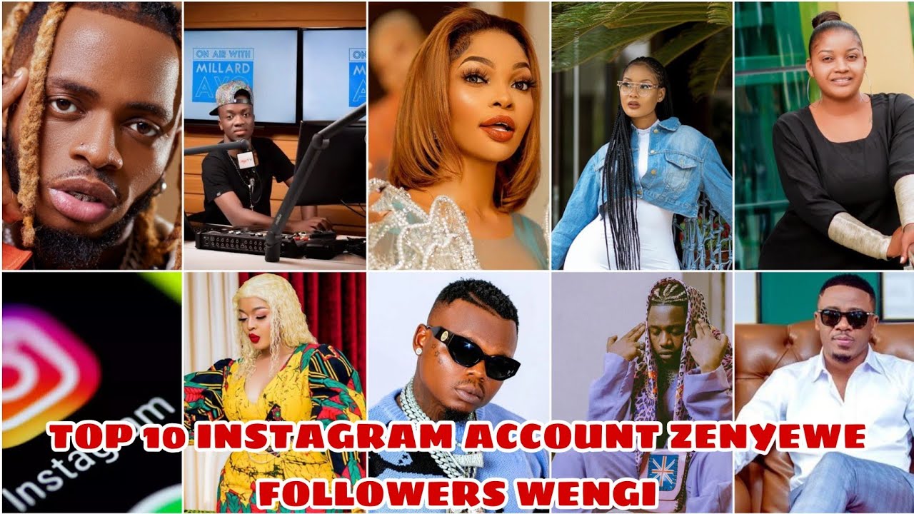 Top 10 Hawa ndiyo Mastaa wa Tanzania wenyewe Followers wengi Instagram ...