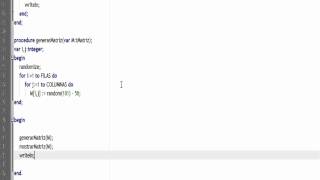 Programación en Pascal - Ejercicio Matriz | TutorialesNET
