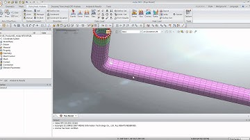 Pipe thermal stress analysis tutorial on CAE simulation solution midas NFX