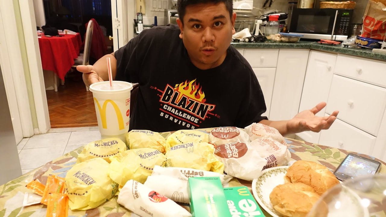 $20 McDonalds Value Menu Challenge Randy Santel - YouTube