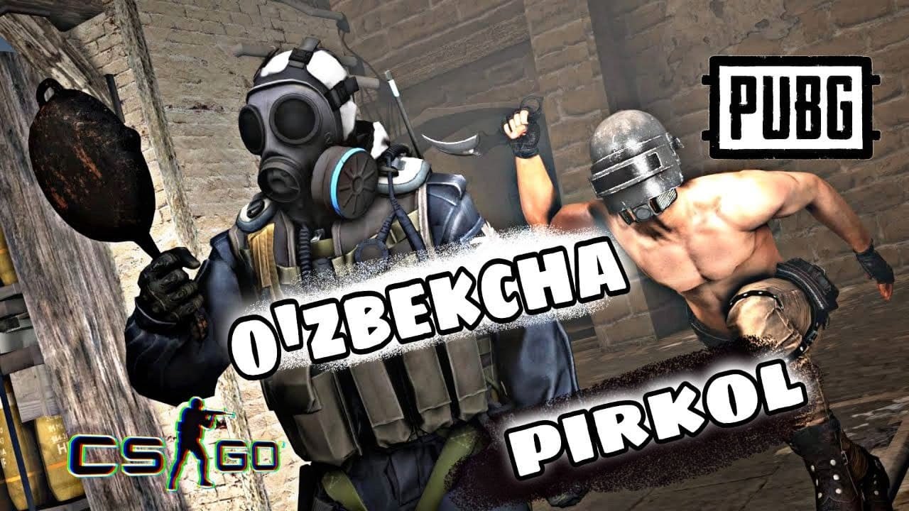 PUBG PRIKOL/CS.GO vs PUBG uzbekcha animatsia pirkol