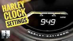 How To Reset Harley Davidson Clock Time - HD Softail Sport Glide Clock Settings