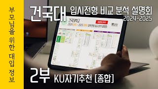 건국대 2024-2025 입시전형 비교 분석 설명회 2부 KU자기추천 [종합]