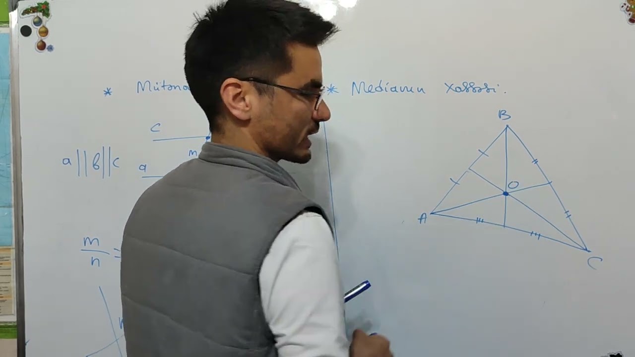 8 ci sinif dərslik.Mütənasib parçalar,median və tənbölənin xassəsi
