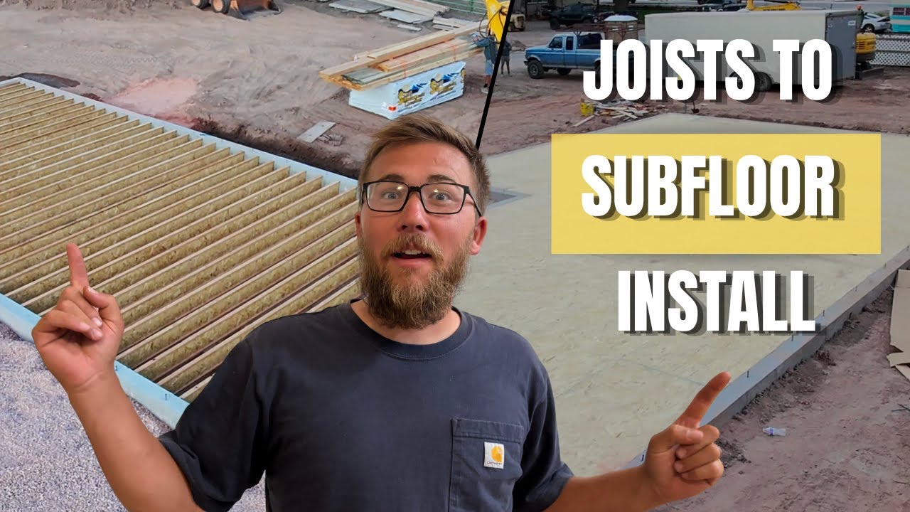 Как установить шпунтованную плиту OSB на черновой пол | Эпизод 6 | КАК ПОСТРОИТЬ ДОМ БЕЗ СТУПЕНЕЙ