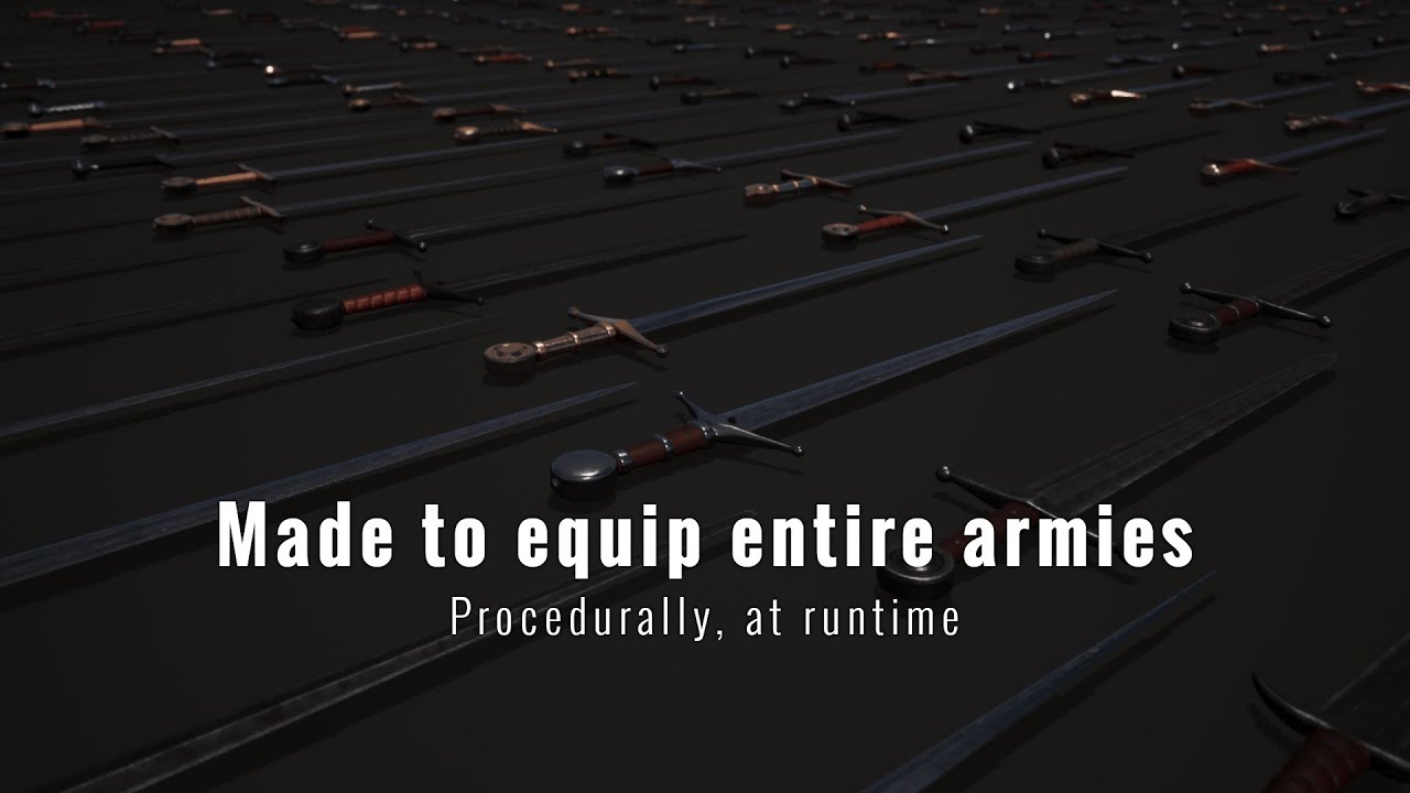 Medieval Weapons – UE5 Asset Pack Scale Showcase (137 Parts, 600 ...