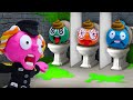 Skibidi Toilet Multiverse In Jail | Clay Mixer Friends