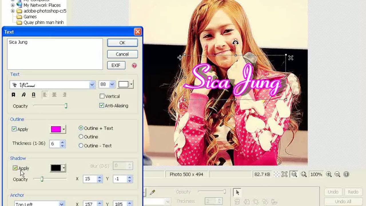 photoscape 2022 Update Cách chèn chữ vào ảnh bằng phần mềm PhotoScape