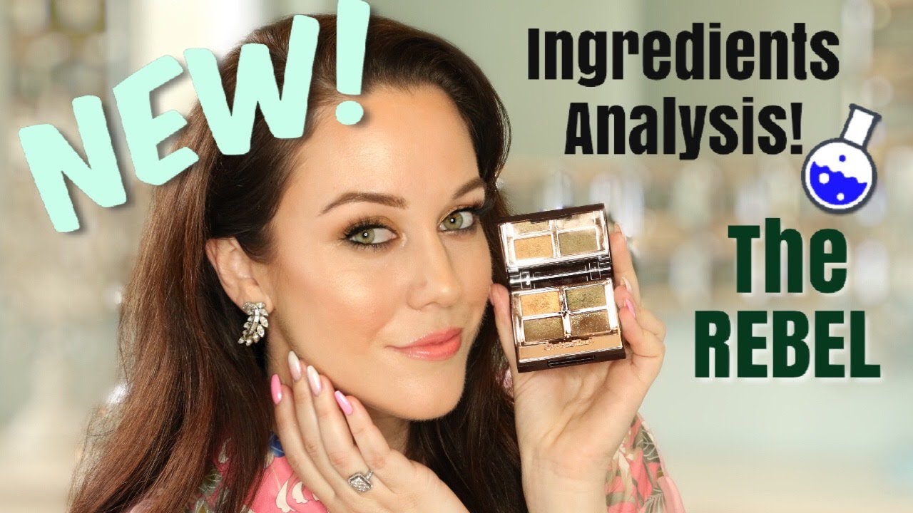 CHARLOTTE TILBURY THE REBEL LUXURY EYESHADOW PALETTE 💎⚗🆕INGREDIENTS, SWATCHES, APPLICATION