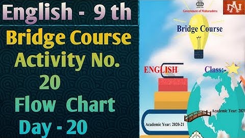 Std.9 English Bridge course | Activity no.20 | Solve the flow chart | by Narayani Tech Academy